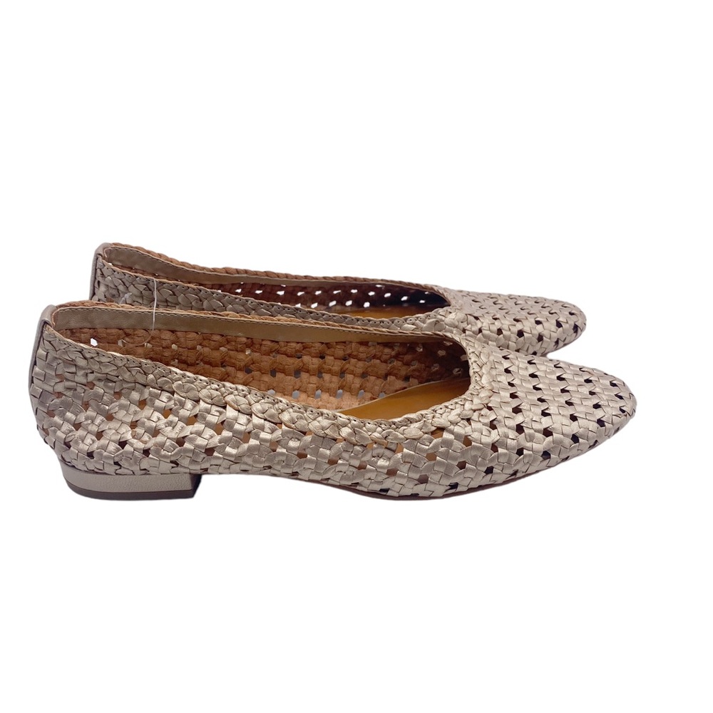 H by Halston gold woven flats size 9 - Picture 5 of 7